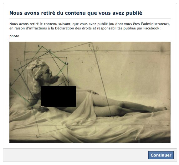 Facebook censura il museo |Scandalo seno nudo a Parigi