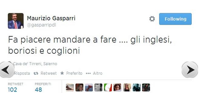 Gasparri insulta gli inglesi e il Guardian lo bacchetta