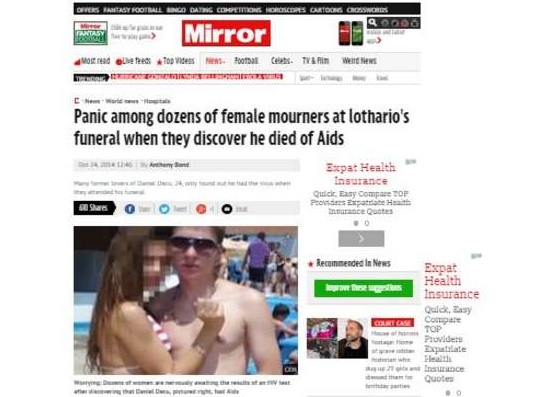 Latin lover romeno muore di Aids: panico tra le donne del paese