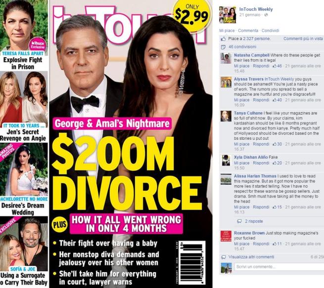 George Clooney e Amal Alamuddin verso il divorzio?
