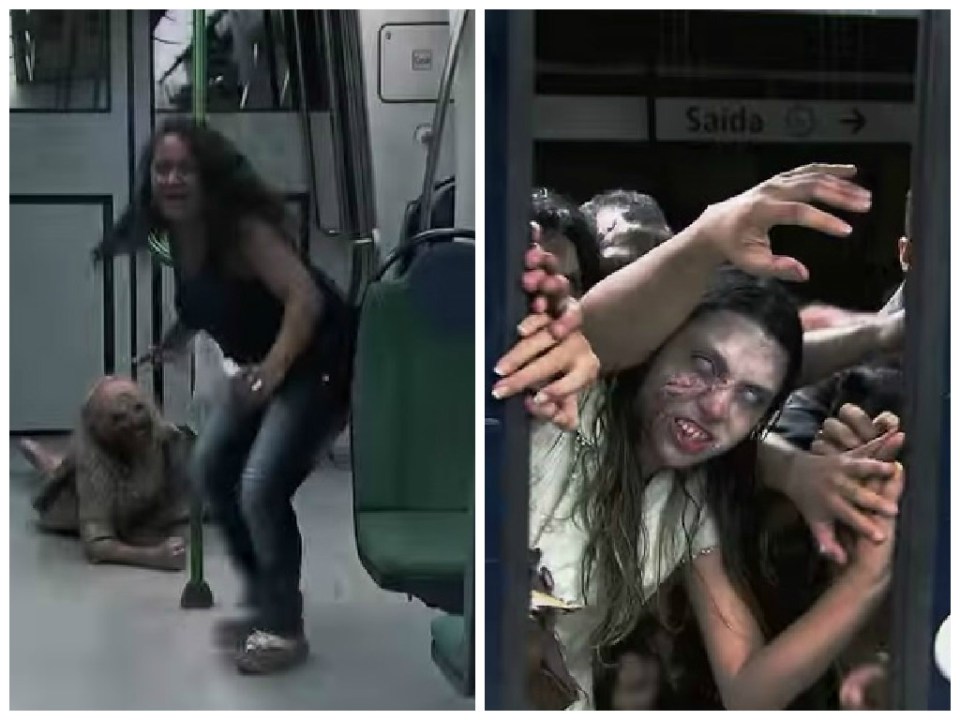 Pesce d’aprile horror, invasione zombie alla stazione della metro