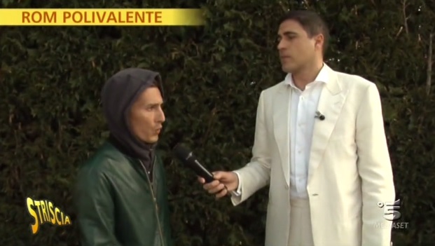 “Striscia La Notizia” smaschera il finto rom di “Quinta Colonna”