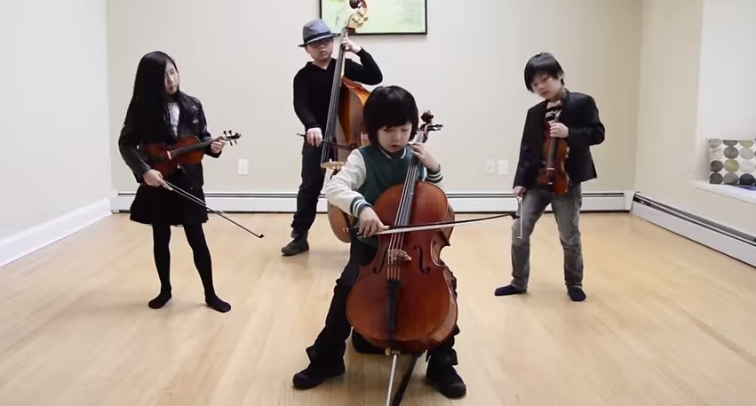 Baby quartetto d’archi suona Michael Jackson – Video