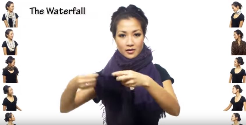 Come indossare una sciarpa, questa donna mostra 25 modi diversi