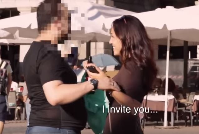 Madrid, donna si finge ubriaca: ecco le reazioni degli uomini – Video