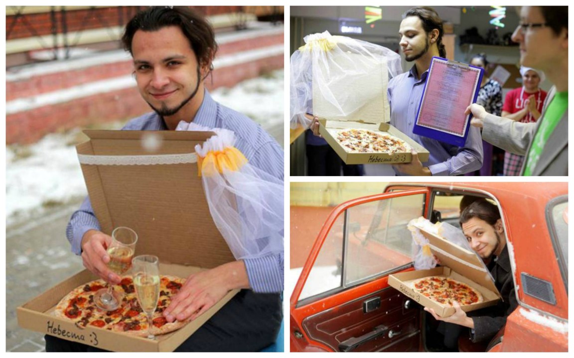 A 22 anni sposa una pizza: “Lei non ti tradisce mai, la amo”