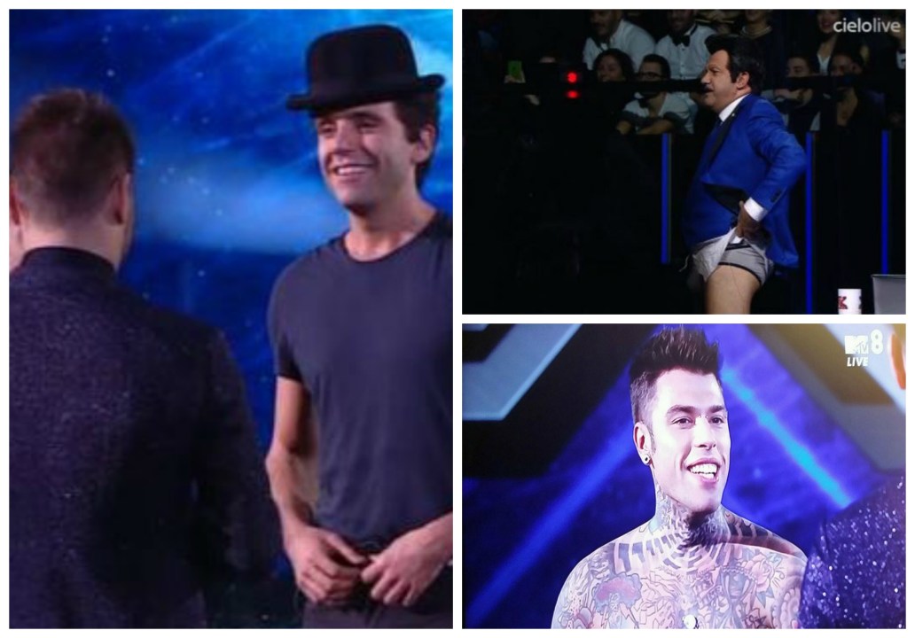 X Factor, Fedez e Mika a torso nudo…ed Elio rimane in mutande – Video