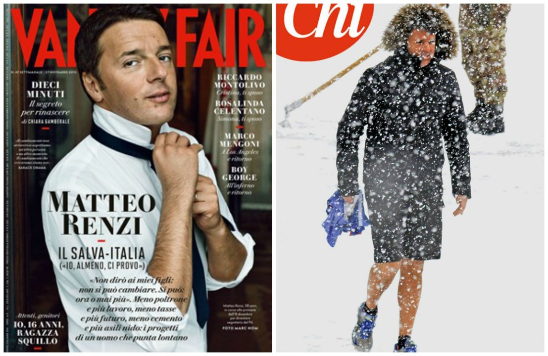 Dai risvoltini ai bermuda, ecco Renzi versione “uomo delle nevi in mutande”