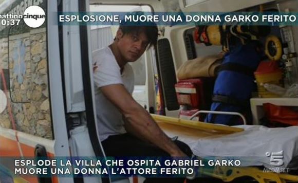 Sanremo, esplosione in una villa: ferito Gabriel Garko, morta una donna