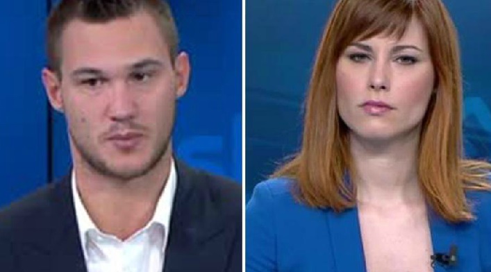Danilo Gallinari fa il “gallo” con la conduttrice in diretta tv