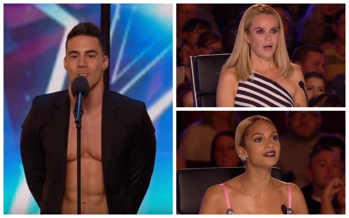Un ragazzo attraente sale sul palco e i giudici del talent restano doppiamente sorpresi