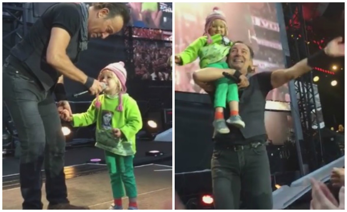 Bruce Springsteen invita sul palco una piccola fan, il duetto è tenerissimo