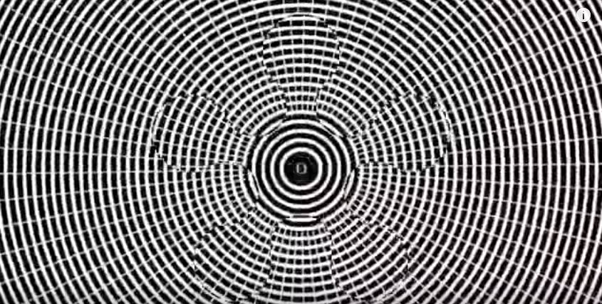 Fissate il centro dell’immagine per alcuni secondi e poi guardate altrove