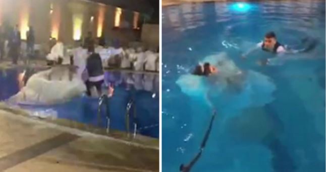 Altro che “sposa bagnata, sposa fortunata”! Questa volta stava per finire in tragedia