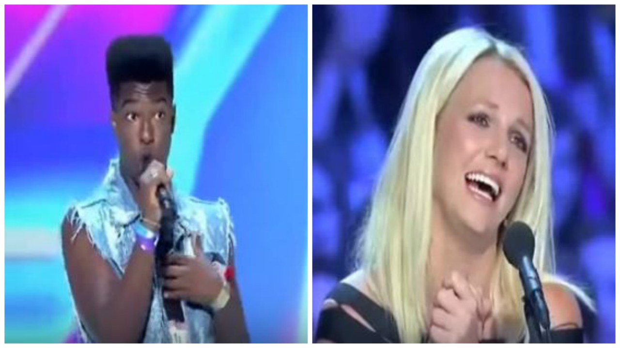 Sale sul palco in preda all’emozione, ma quando inizia a cantare…