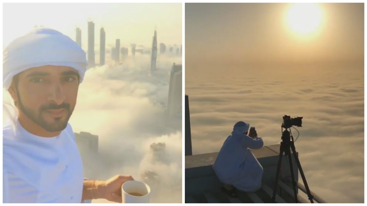 Caffè con vista sulle nuvole, la pausa mozzafiato del principe di Dubai