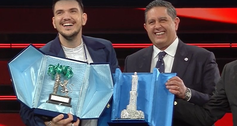 Sanremo, Gaudiano vince nella sezione Nuove Proposte