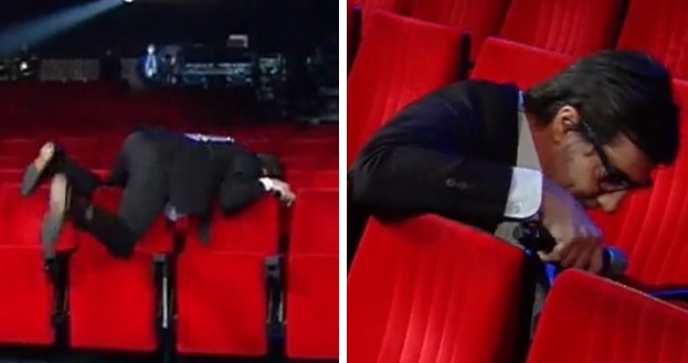 Un brivido al Festival! Max Gazzè si schianta sulle poltrone vuote – Video