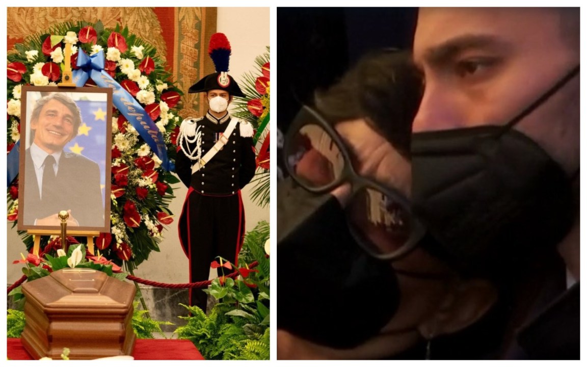 L’ultimo saluto a David Sassoli, la moglie: “Sarà dura, durissima, senza di te”