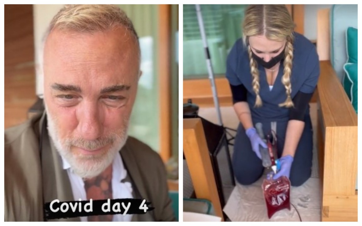 Gianluca Vacchi ha il Covid, il video in cui si fa pulire il sangue dall’infermiera