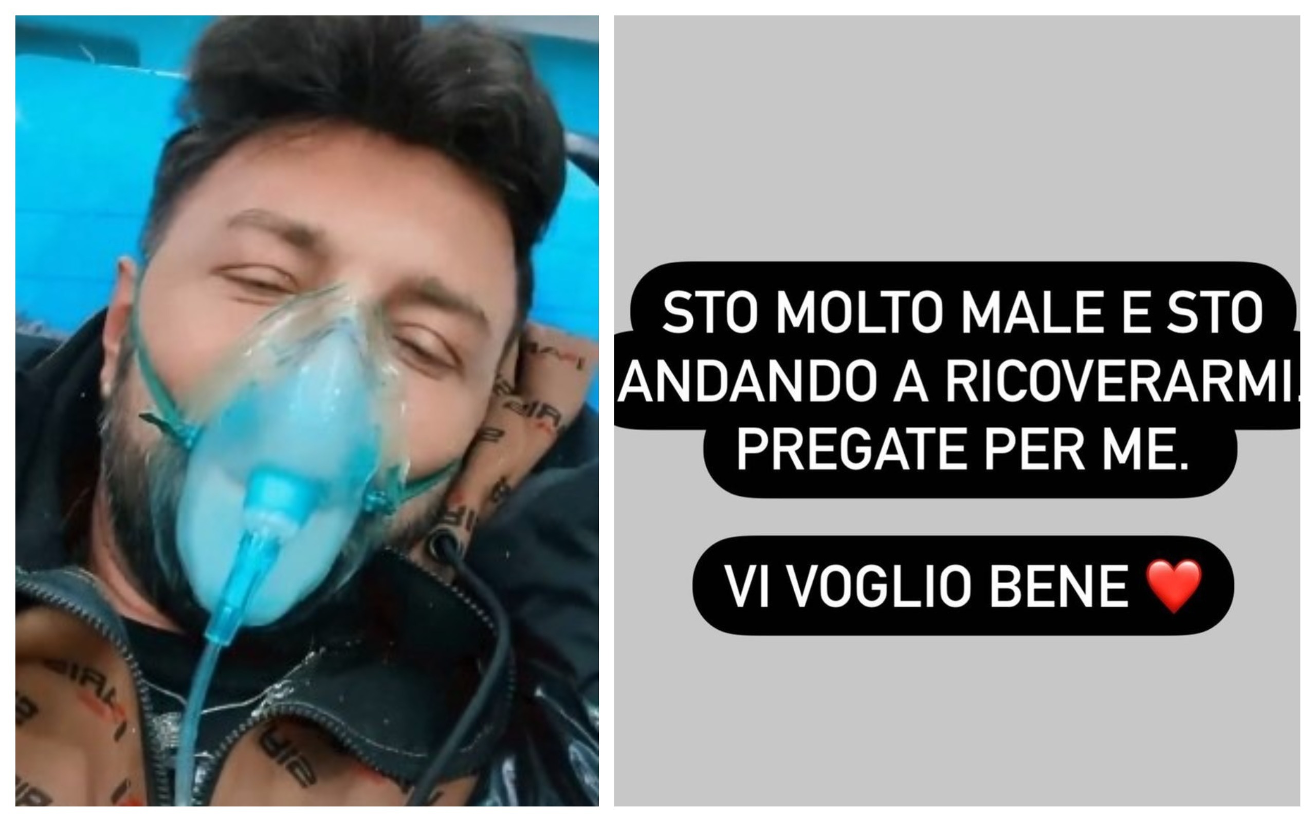Covid, paura per il noto cantante: “Sto andando a ricoverarmi, pregate per me”