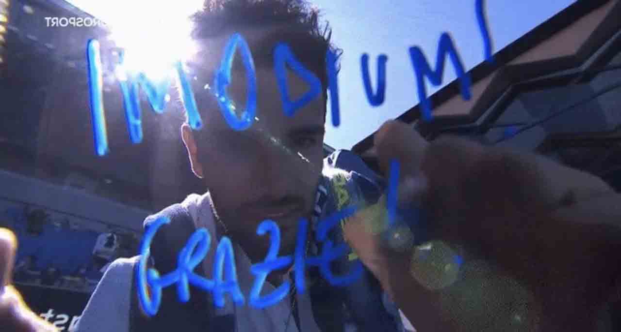 Australian Open, Berrettini vince e ringrazia l’Imodium: il video è virale