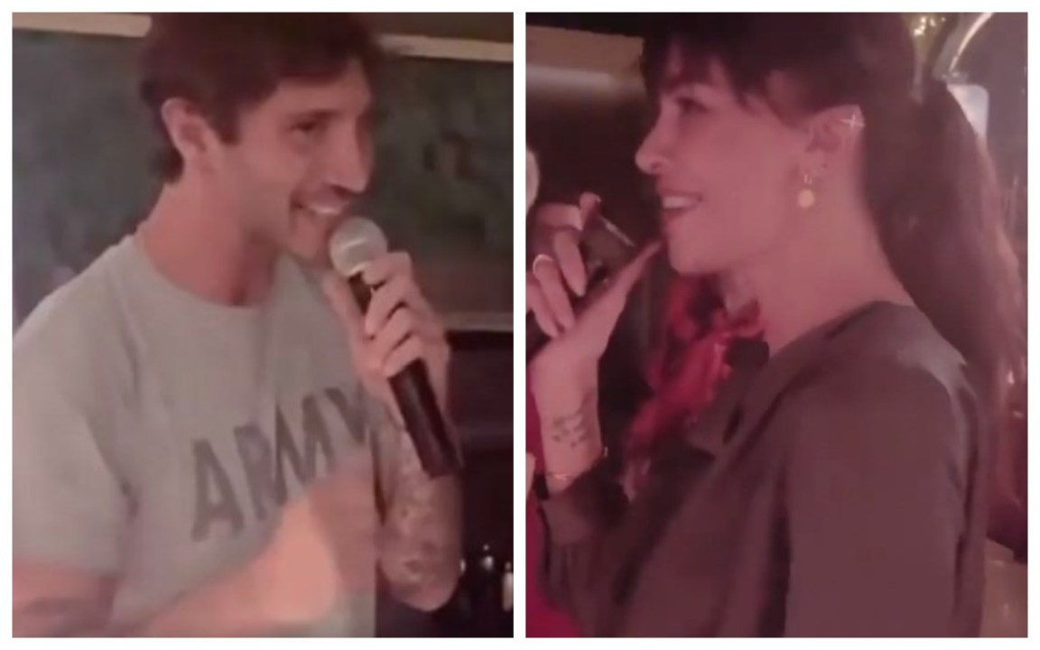 Belen e Stefano, il video esplosivo: il karaoke di coppia alla festa di compleanno dell’amica di lei