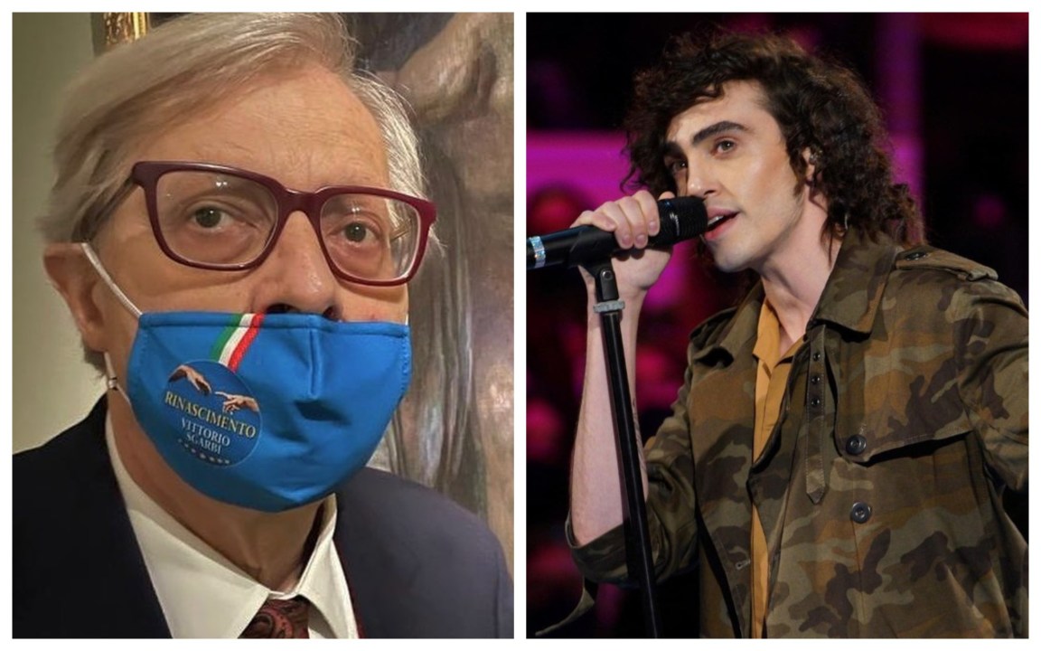 Sgarbi su Michele Bravi: “E’ tutto femmina”. Il cantante lo “gela”: “Giudizi medievali”