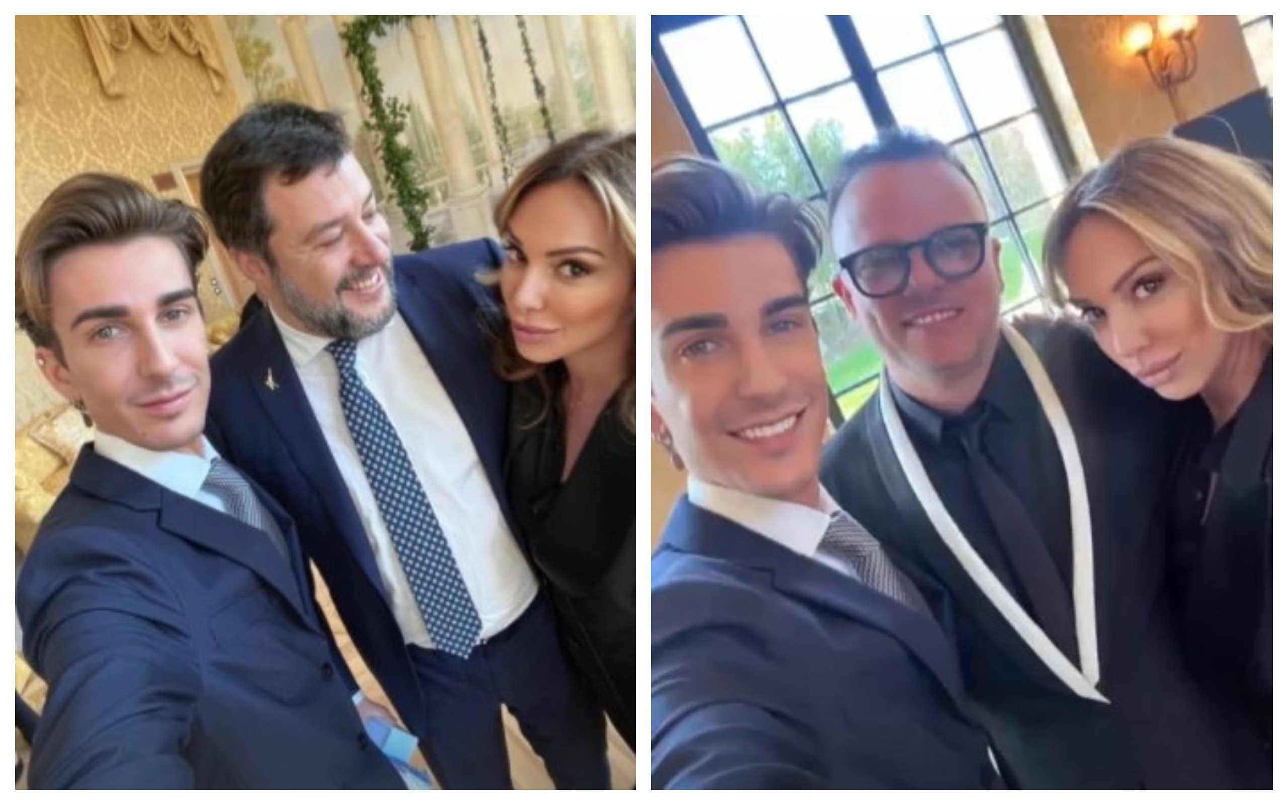 Berlusconi-Fascina, alla festa dell’amore anche Salvini e Gigi D’Alessio: Sgarbi imbucato?