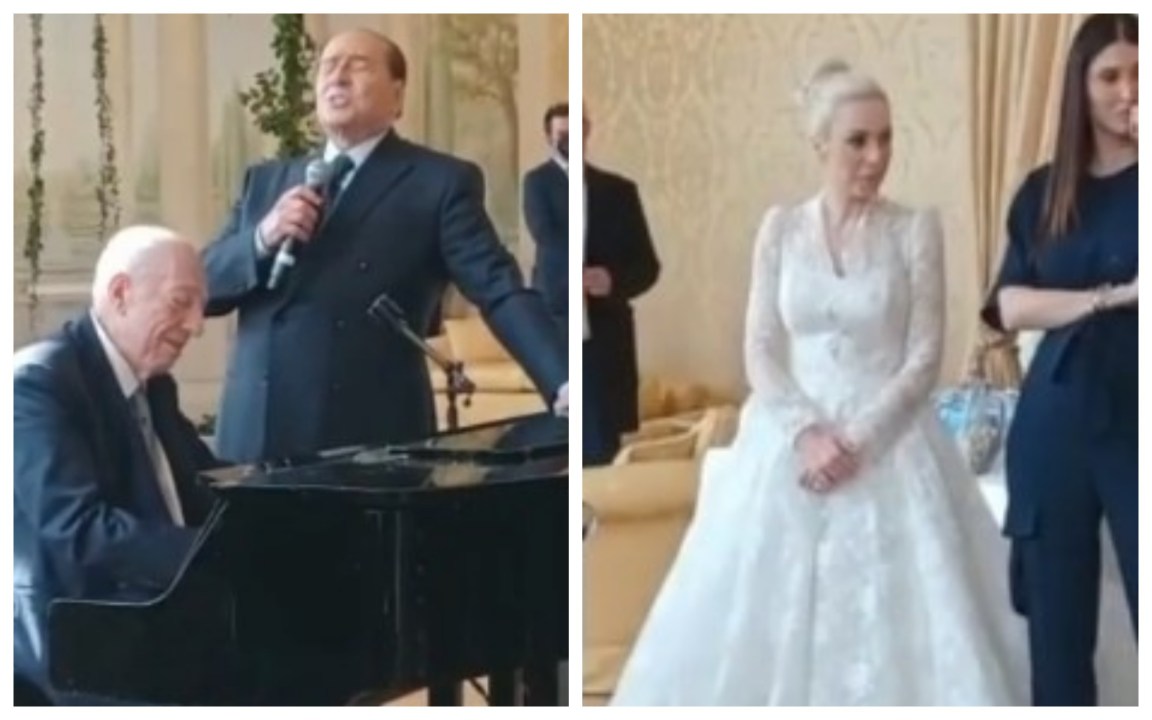 Silvio Berlusconi e Marta Fascina, tutti i video delle “quasi nozze”