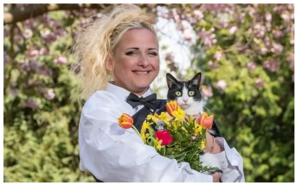 A 49 anni sposa il suo gatto: il motivo è incredibile