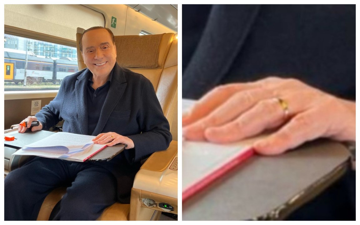 Berlusconi, nella prima foto social dopo le “quasi nozze” spunta la fede
