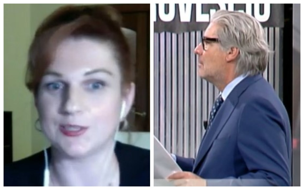 “Ma va**anc*lo”, la giornalista russa fa perdere le staffe a Paolo Del Debbio – Video