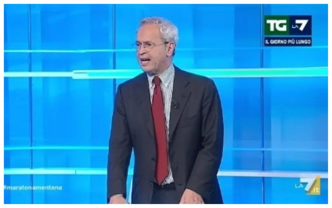 Mentana liquida Tajani che risponde prima a Mediaset: “Parli con gli amici suoi, chissenefrega”