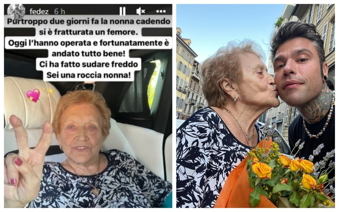Brutto incidente per la nonna di Fedez! Il rapper: “Ci ha fatto sudare freddo”