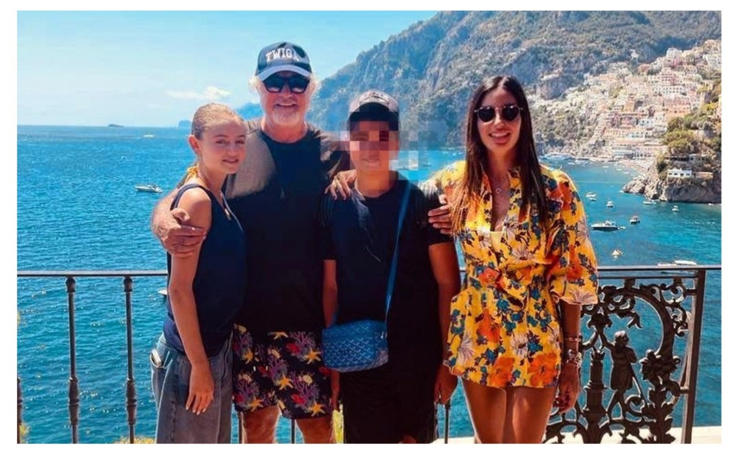 Flavio Briatore in vacanza a Monaco con i figli Nathan Falco e Leni