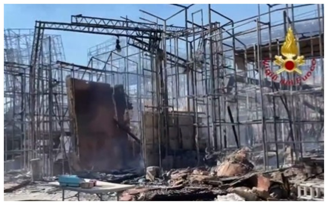 Maxi incendio negli Studios di Cinecittà: salva la casa del “Grande Fratello Vip”