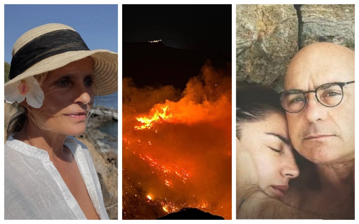 Incendio a Pantelleria, la rabbia e la paura dei vip in vacanza sull’isola – Foto
