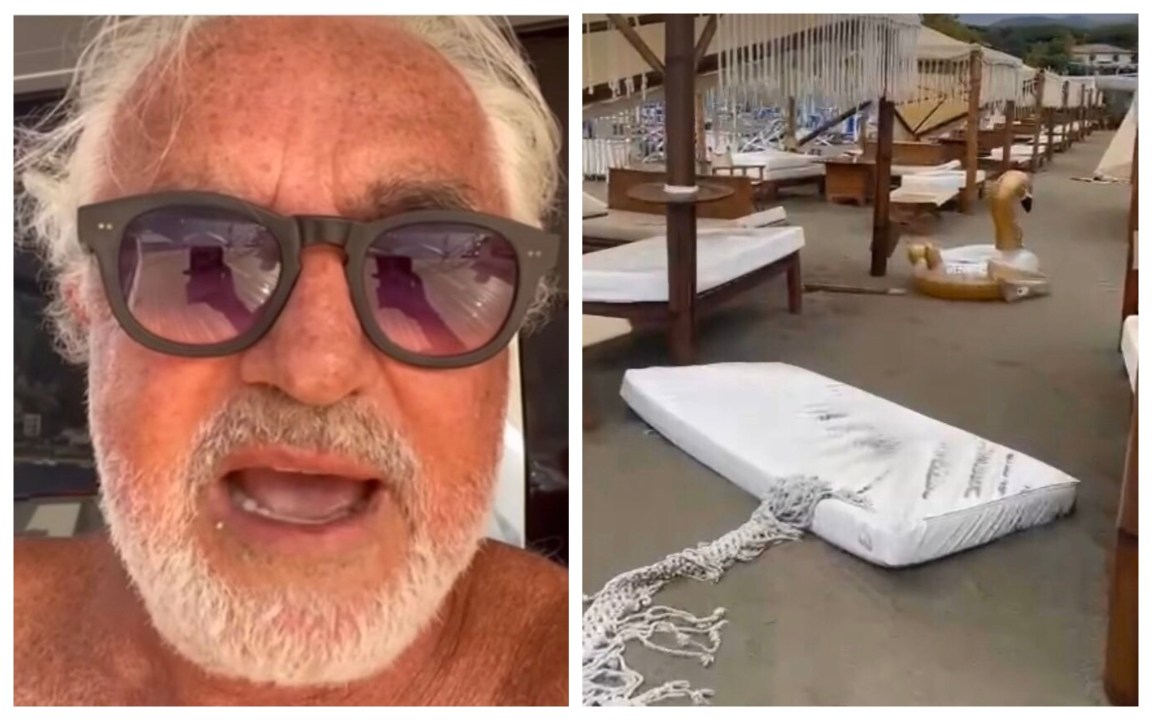 Tromba d’aria devasta lo stabilimento di Briatore: “Voi che godete, siete delle me*de”