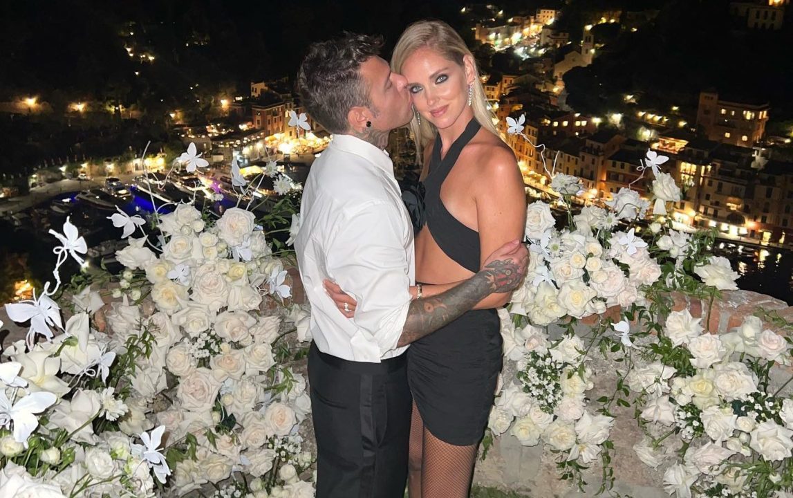 Chiara Ferragni e Fedez festeggiano il quarto anniversario di nozze a Portofino