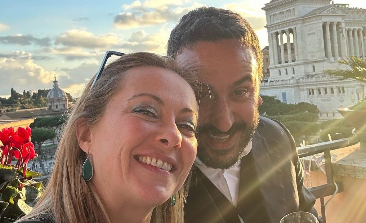 Giorgia Meloni e Signorini a pranzo nel ristorante di Natale Giunta – Foto