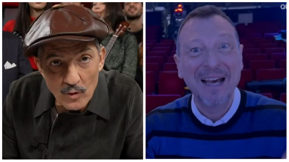 Fiorello, il Tg1 e Amadeus irrompono su Rai2 per uno “scooppone” su Sanremo