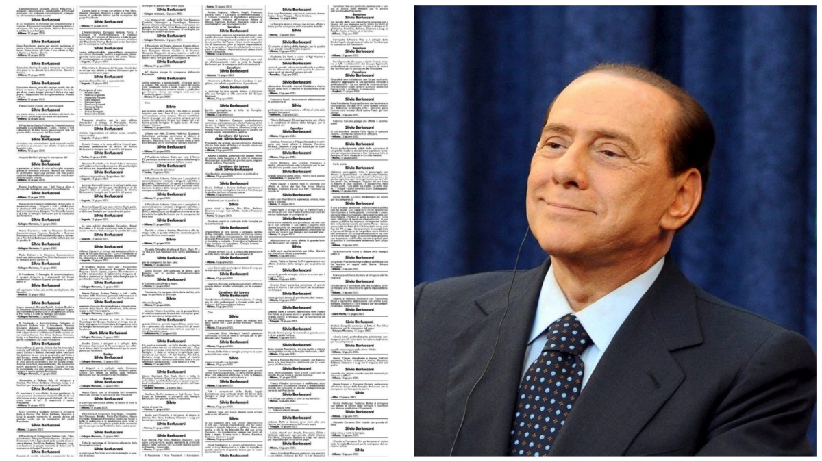 Silvio Berlusconi, oltre 300 necrologi e il Corriere non riesce a pubblicarli tutti: le scuse