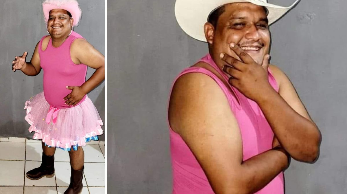 Papà si veste di rosa per accompagnare la figlia a vedere il film di Barbie