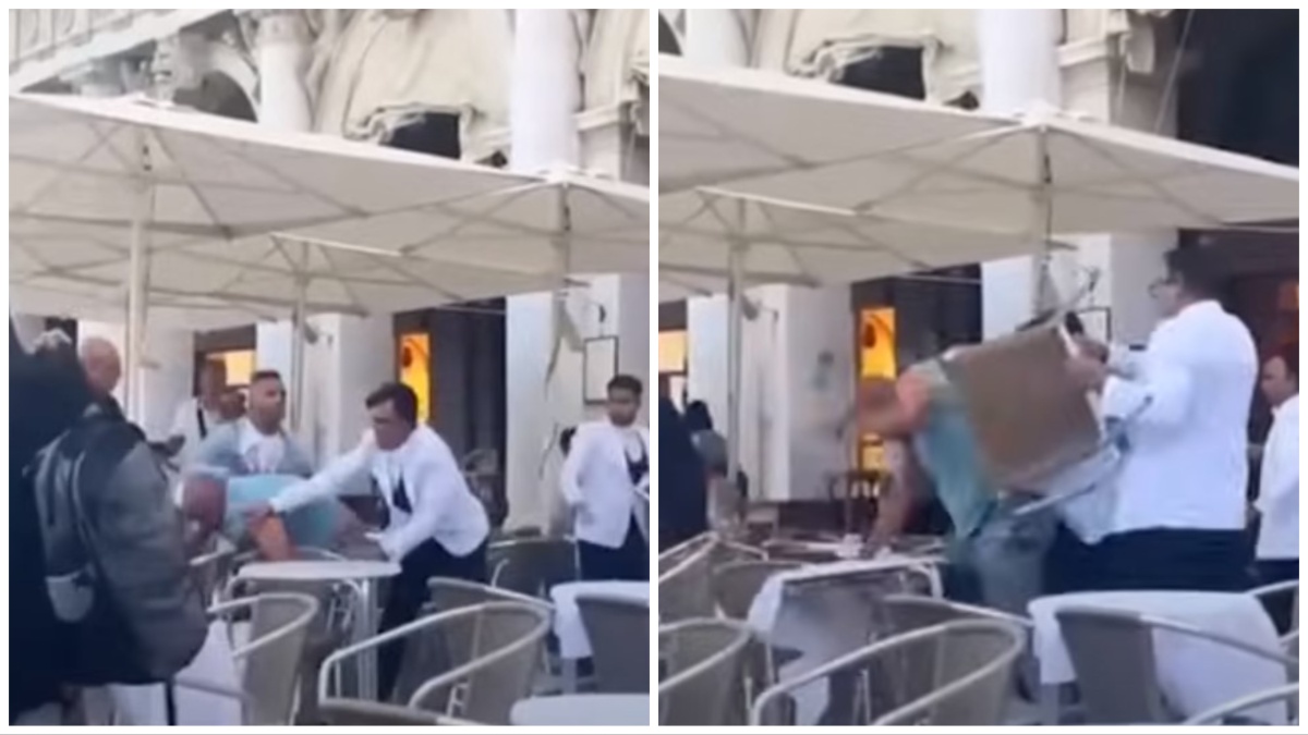Maxi rissa a Venezia, volano cazzotti e sediate tra camerieri e clienti in piazza San Marco