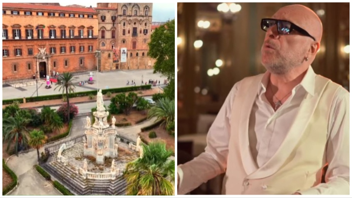 Mario Biondi canta tra palazzi, vicoli e monumenti di Palermo
