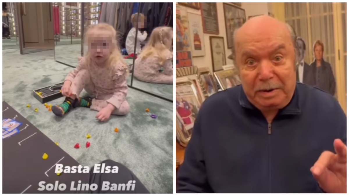 “Ti tolgo Elsa e metto Lino Banfi”, Fedez “minaccia” Vittoria e l’attore risponde