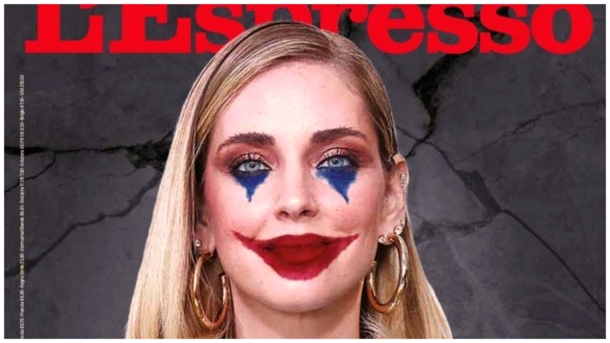 Chiara Ferragni ritratta come un clown sulla copertina de “L’Espresso”: è polemica