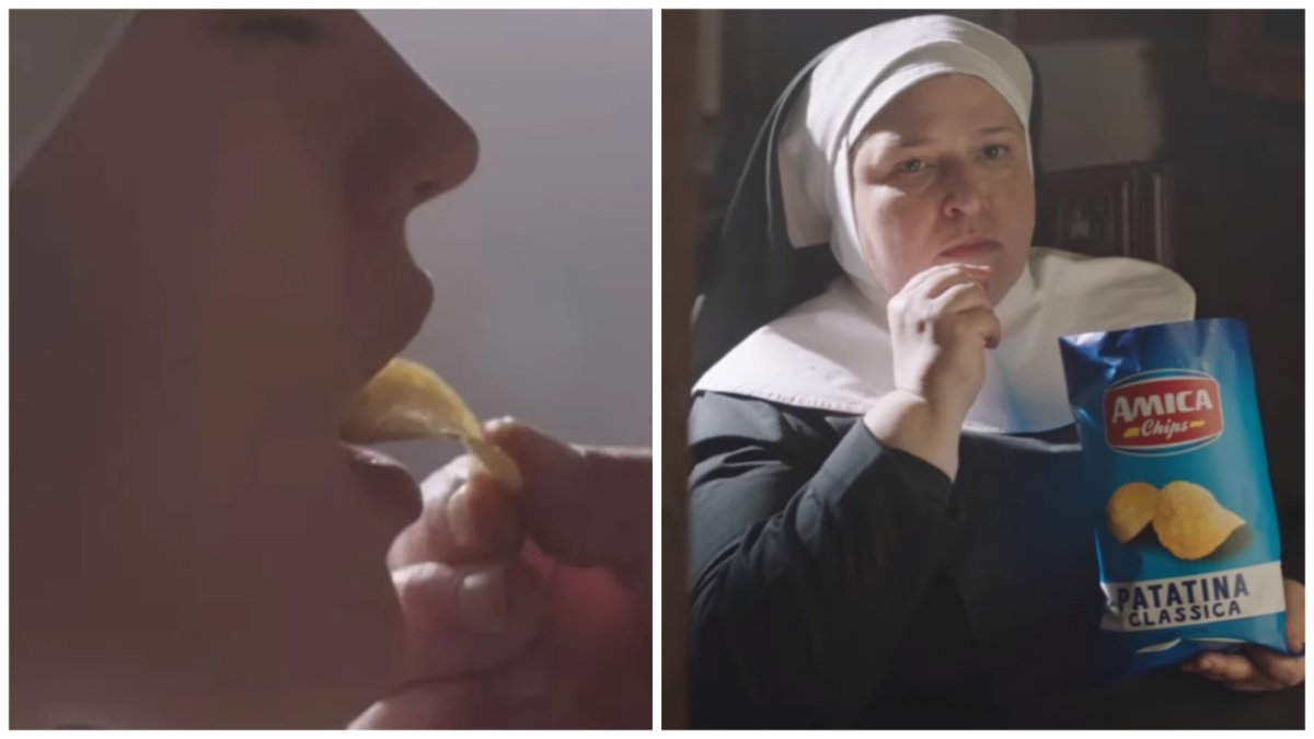 Patatine al posto dell’ostia, stop allo spot “blasfemo” di Amica Chips