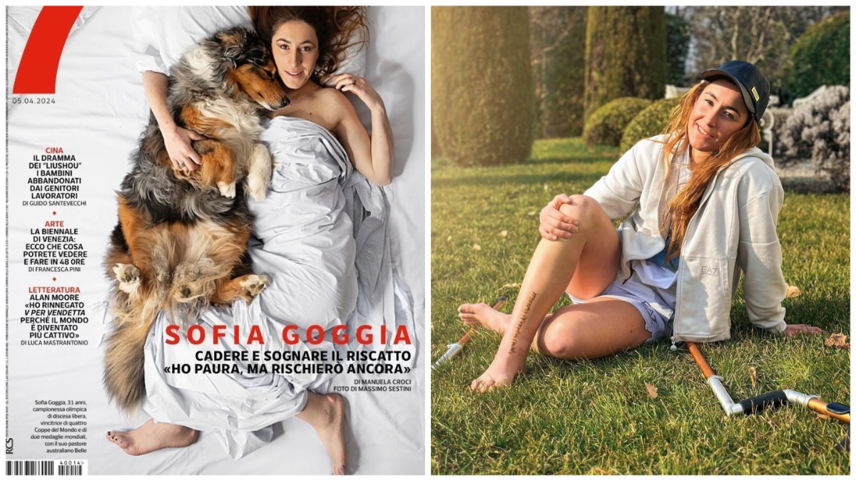 Sofia Goggia e il clamoroso errore di fotoritocco: in copertina con due piedi sinistri